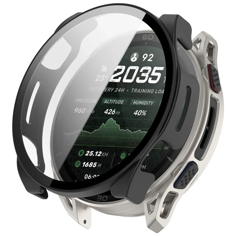 Amazfit Cheetah 2 Ultra PC-Hülle mit Glas (Schwarz)