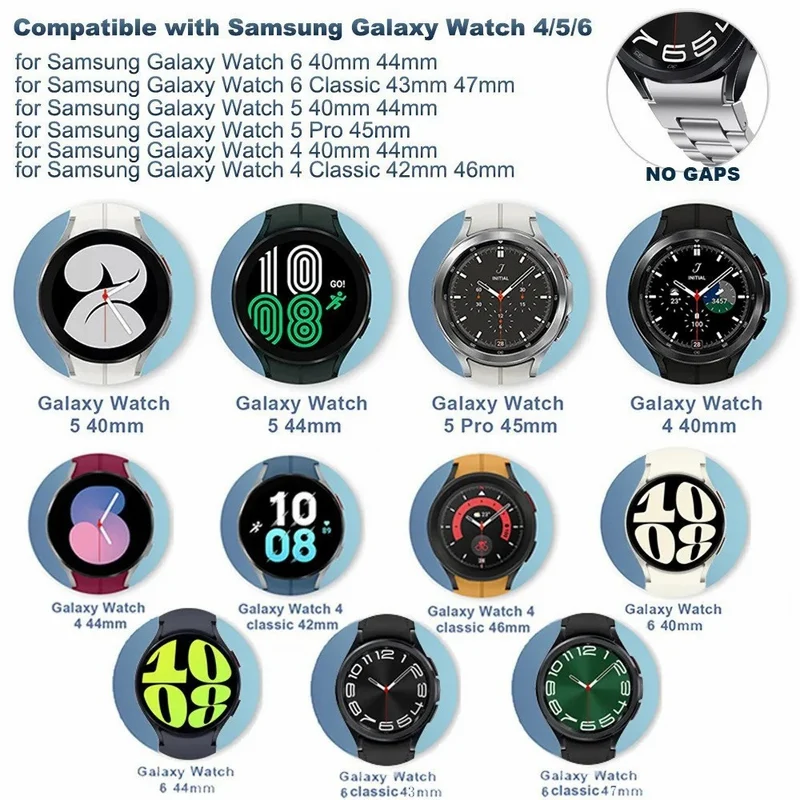 Zeitloses Samsung Smartwatch Silikon Universel Armband