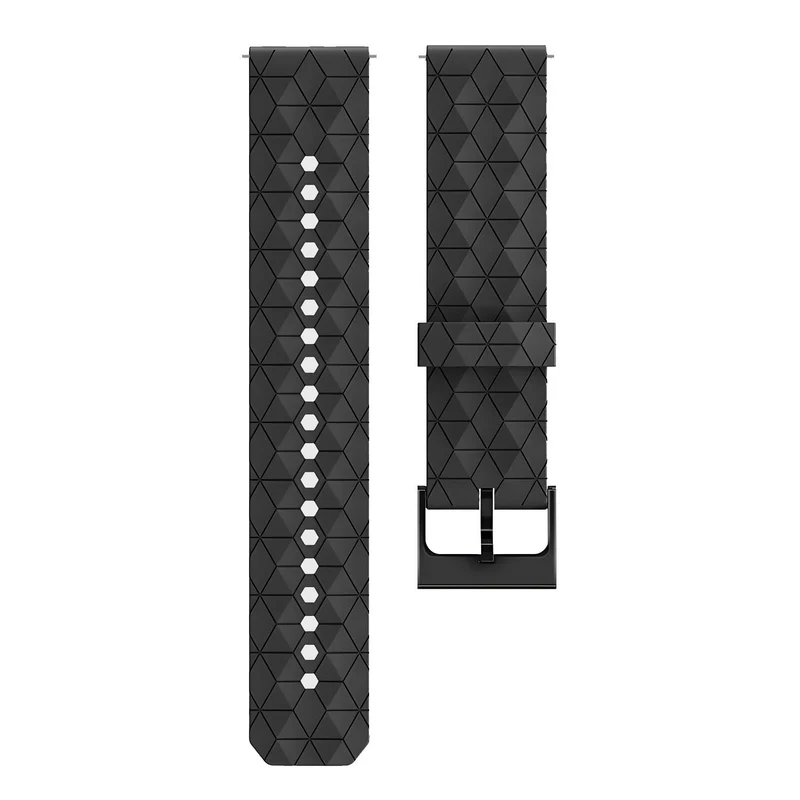 Suunto Core 2 'Hexagon' Silikonarmband (Schwarz)