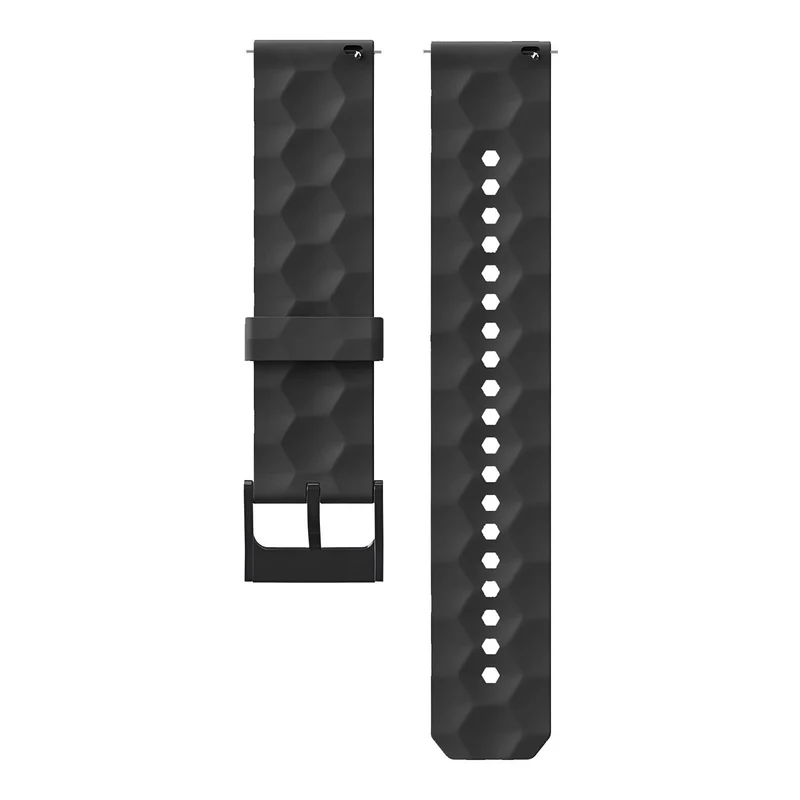 Suunto Core 2 'Hexagon' Silikonarmband (Schwarz)
