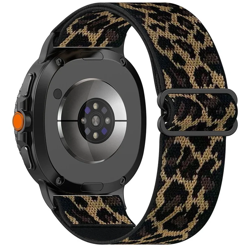 Samsung Galaxy Watch 8 - 44mm Elastisches Armband (Leopard)
