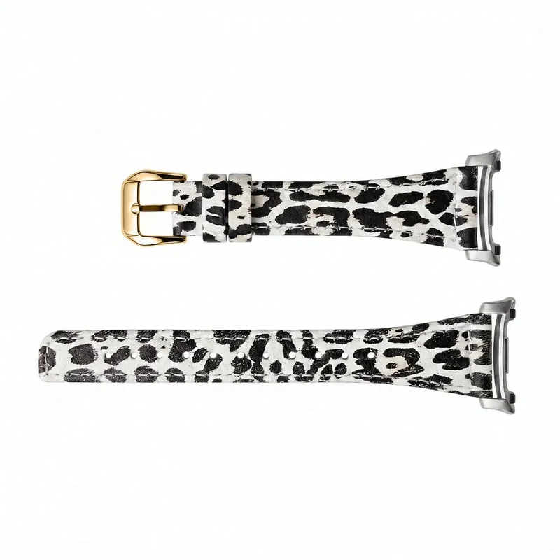 Samsung Galaxy Watch 8 - 44mm Lederarmband (Leopard)