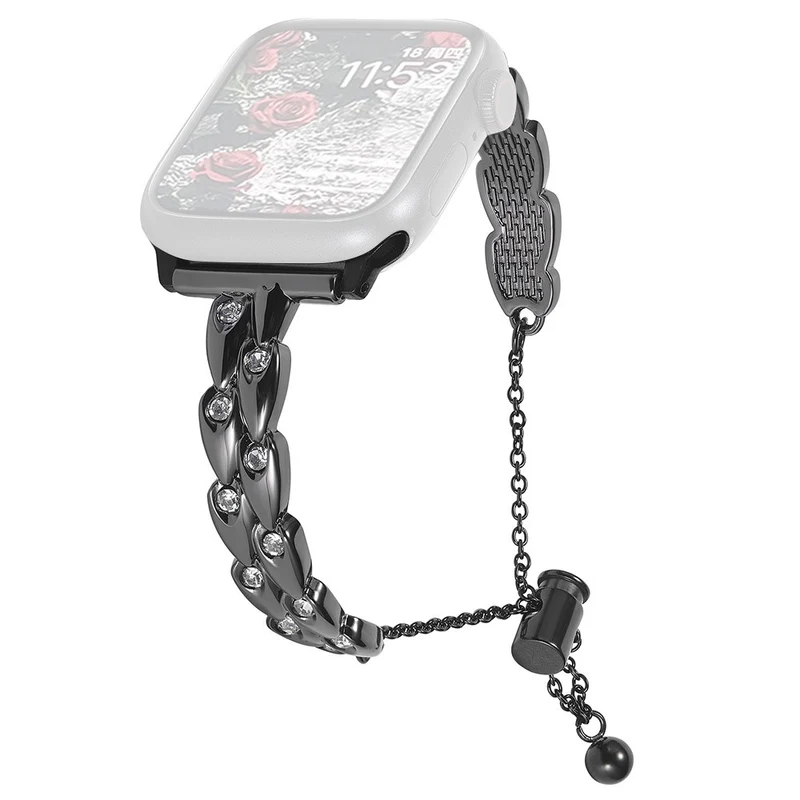 Schöne Apple Smartwatch Metall und Strass Universel Armband