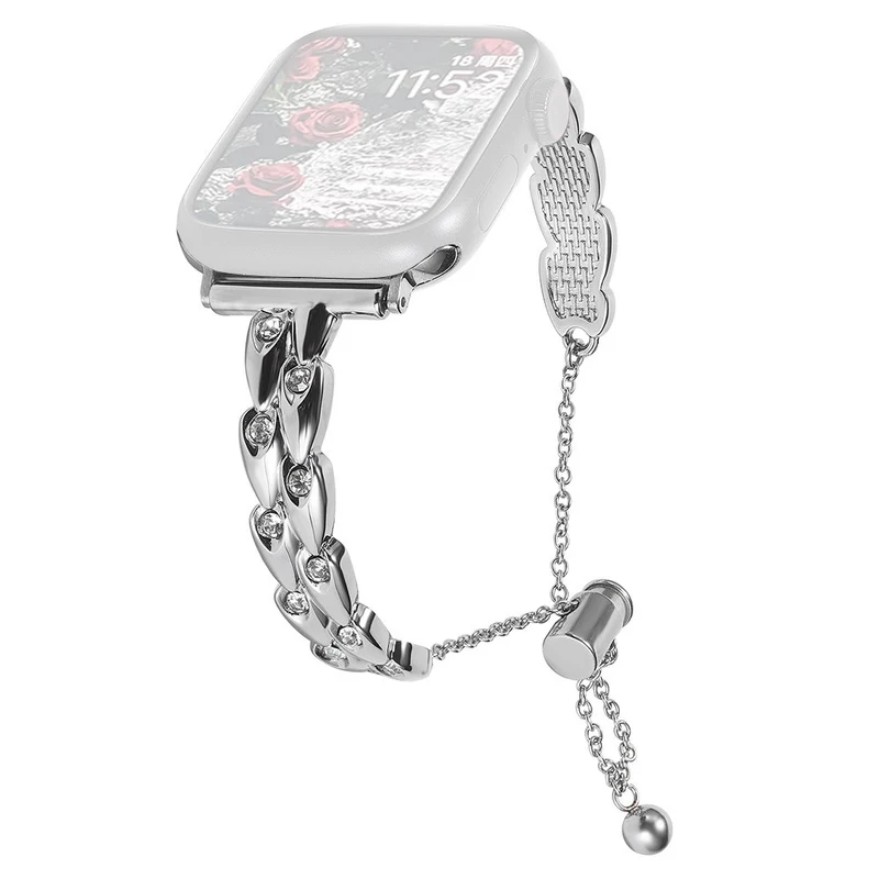 Schöne Apple Smartwatch Metall und Strass Universel Armband