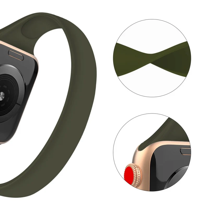 Absolut süßes Apple Smartwatch Silikon Universel Armband