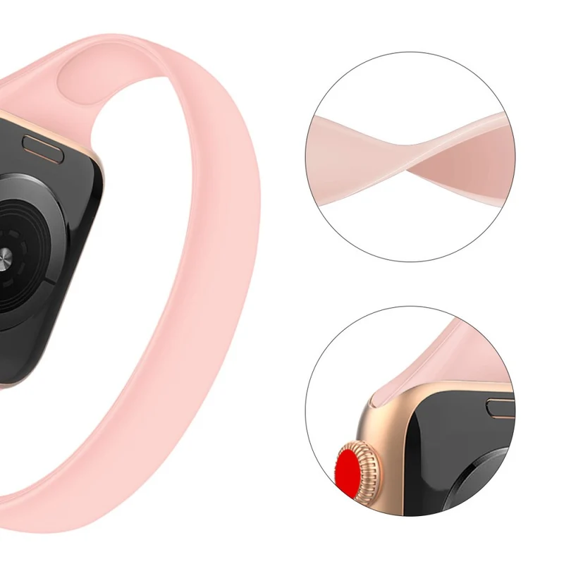 Absolut süßes Apple Smartwatch Silikon Universel Armband
