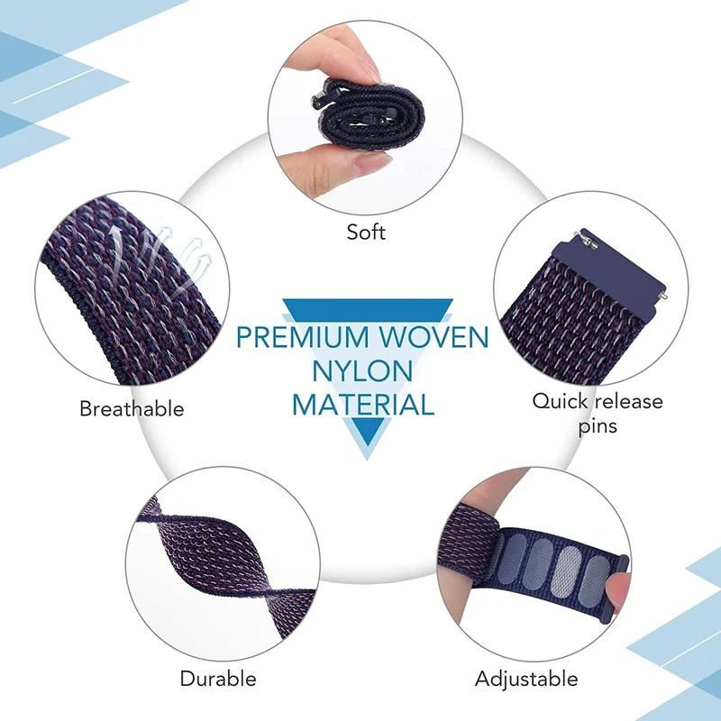 Suunto Core 2 Nylonarmband (Indigo Blau)