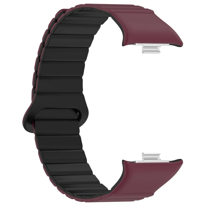Xiaomi Redmi Watch 4 / Smart Band 8 Pro Watch Band Dual Color Silicone Magnetic Wrist Strap - Starlight+Orange
