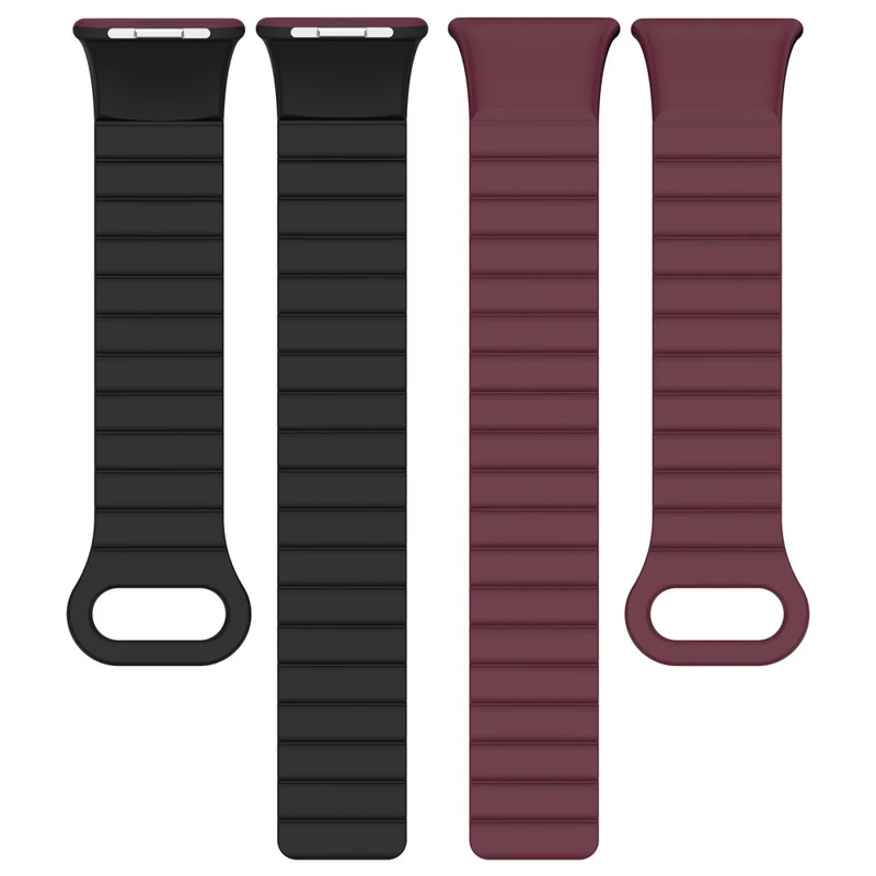 Xiaomi Redmi Watch 4 / Smart Band 8 Pro Watch Band Dual Color Silicone Magnetic Wrist Strap - Starlight+Orange