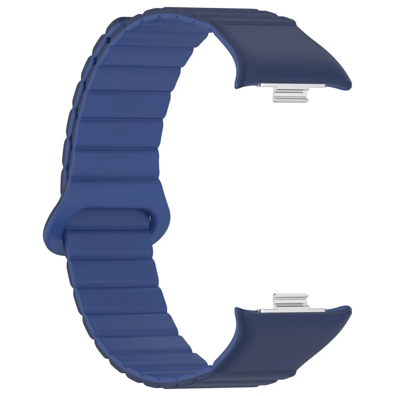 Xiaomi Redmi Watch 4 / Smart Band 8 Pro Watch Band Dual Color Silicone Magnetic Wrist Strap - Starlight+Orange