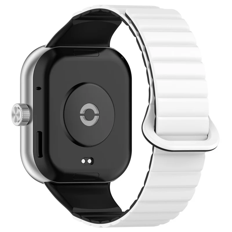 Xiaomi Redmi Watch 4 / Smart Band 8 Pro Watch Band Dual Color Silicone Magnetic Wrist Strap - Starlight+Orange
