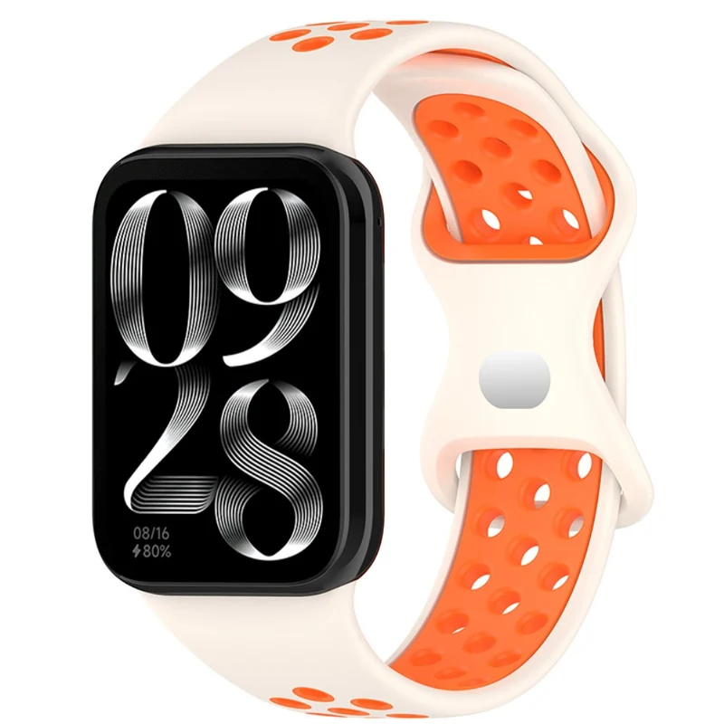 KALEBOL KLB-SSGJ-002 Xiaomi Smart Band 8 Pro / Redmi Watch 4 Silicone Strap Dual Color - Army Green+Black