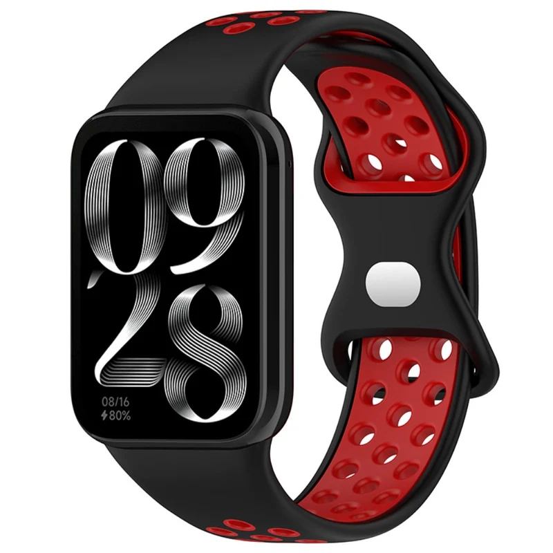 KALEBOL KLB-SSGJ-002 Xiaomi Smart Band 8 Pro / Redmi Watch 4 Silicone Strap Dual Color - Army Green+Black