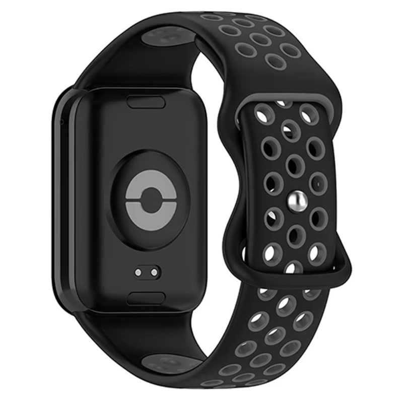 KALEBOL KLB-SSGJ-002 Xiaomi Smart Band 8 Pro / Redmi Watch 4 Silicone Strap Dual Color - Army Green+Black
