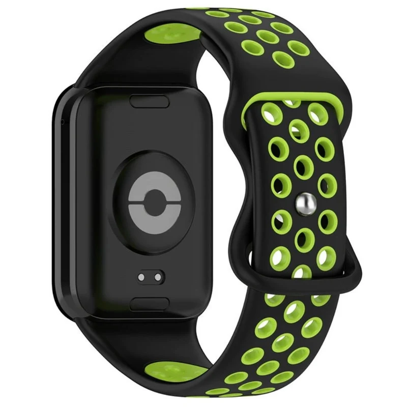 KALEBOL KLB-SSGJ-002 Xiaomi Smart Band 8 Pro / Redmi Watch 4 Silicone Strap Dual Color - Army Green+Black