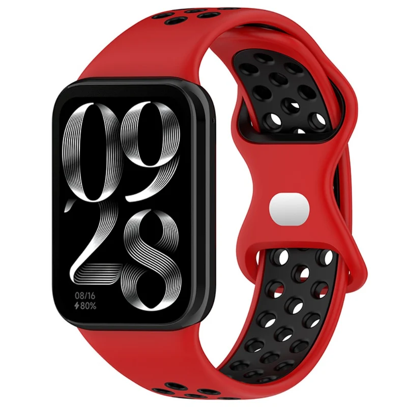 KALEBOL KLB-SSGJ-002 Xiaomi Smart Band 8 Pro / Redmi Watch 4 Silicone Strap Dual Color - Army Green+Black