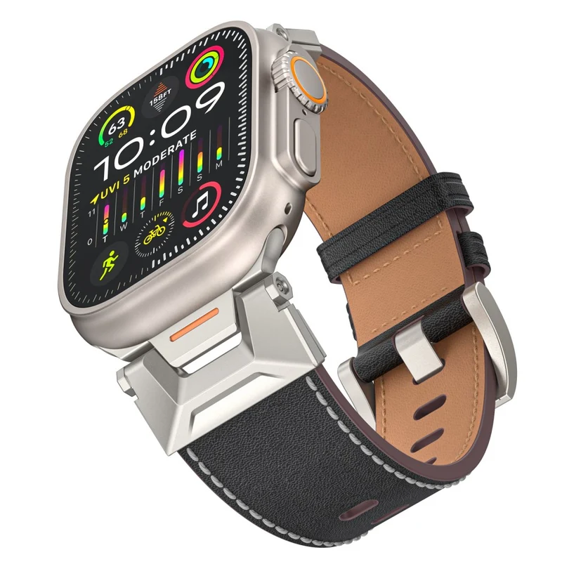 Bequemes Apple Smartwatch Pu Leder Universel Armband