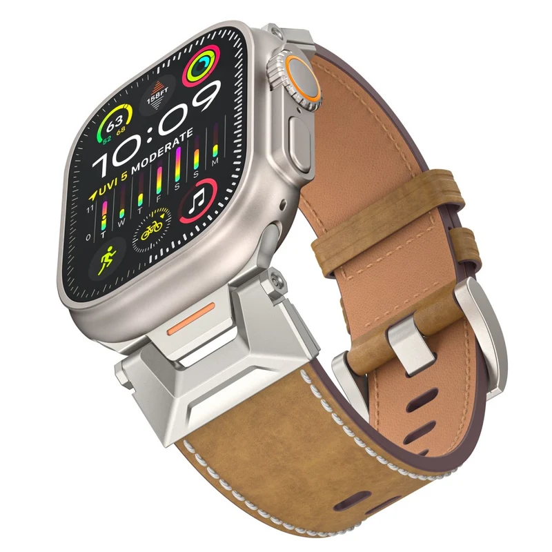 Bequemes Apple Smartwatch Pu Leder Universel Armband