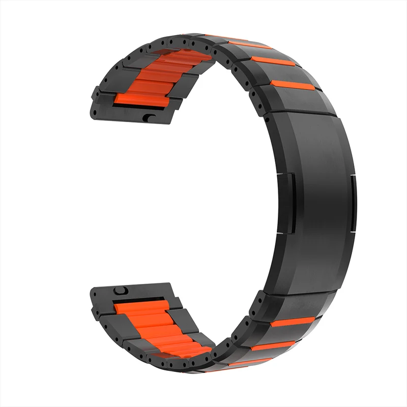 Suunto Core 2 'One Push' Stahl-Hybridarmband (Schwarz/Orange)