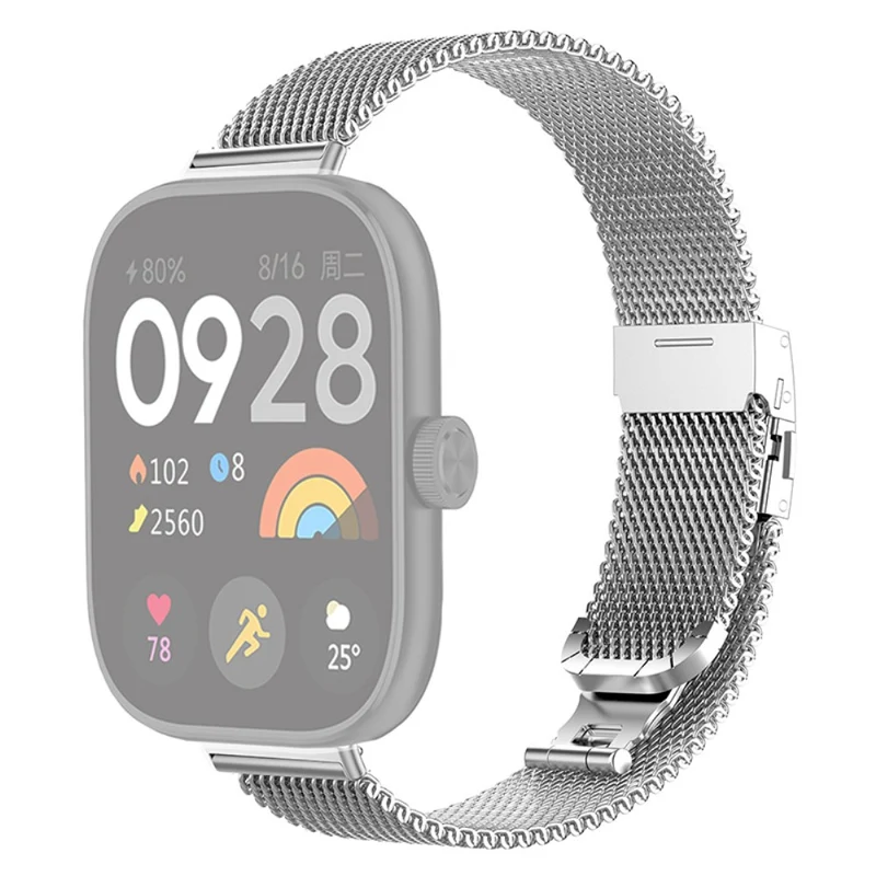 Xiaomi Redmi Watch 4 / Smart Band 8 Pro Replacement Wrist Strap Metal Milanese Mesh Watch Band