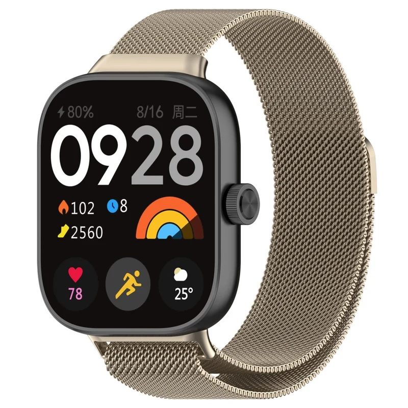 Watch Strap Xiaomi Redmi Watch 4 / Smart Band 8 Pro Stainless Steel Bracelet - Rose Pink