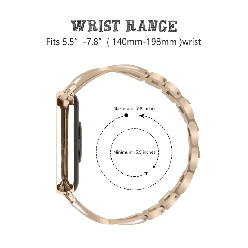 Xiaomi Smart Band 8 Pro Zinc Alloy Rhinestone Decor Watch Strap