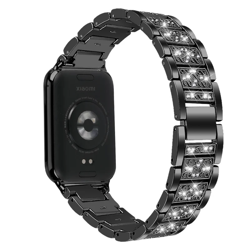 Xiaomi Smart Band 8 Pro S-Shape Rhinestone Zinc Alloy Watch Strap Band