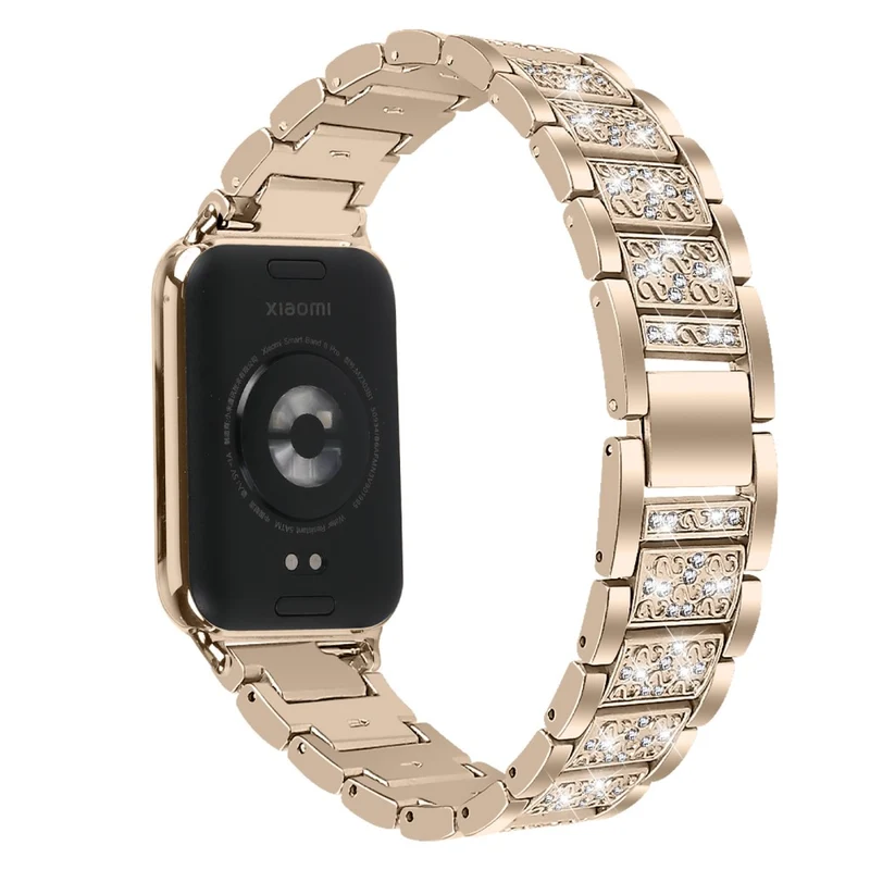Xiaomi Smart Band 8 Pro S-Shape Rhinestone Zinc Alloy Watch Strap Band