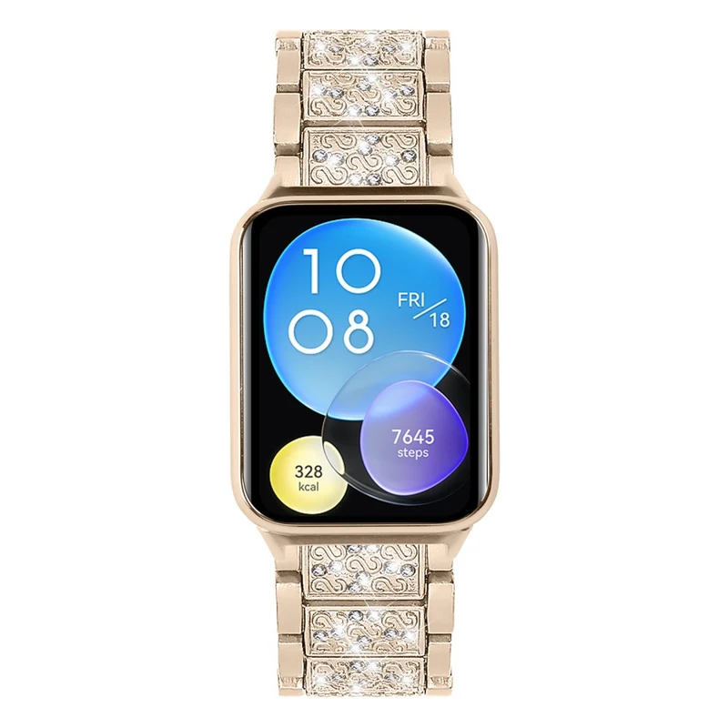 Xiaomi Smart Band 8 Pro S-Shape Rhinestone Zinc Alloy Watch Strap Band