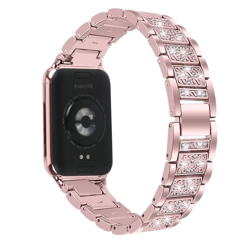 Xiaomi Smart Band 8 Pro S-Shape Rhinestone Zinc Alloy Watch Strap Band
