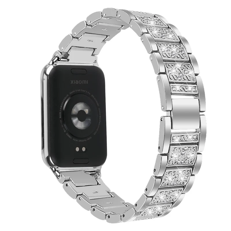 Xiaomi Smart Band 8 Pro S-Shape Rhinestone Zinc Alloy Watch Strap Band