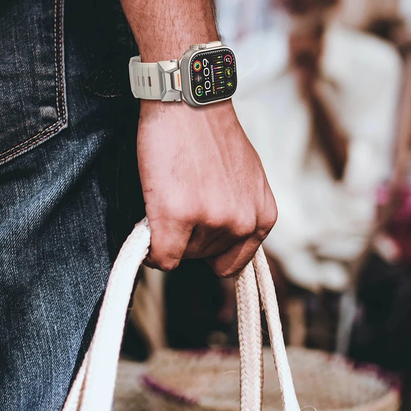 Mega Modisches Apple Smartwatch Silikon Universel Armband