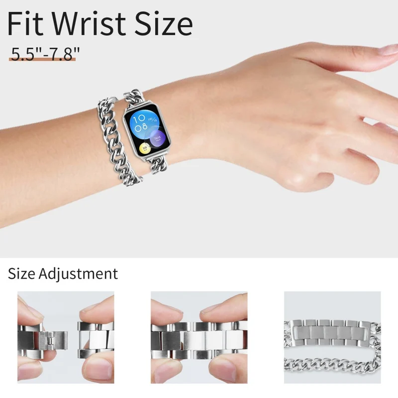 Wrist Band Xiaomi Smart Band 8 Pro Stainless Steel Smartwatch Strap