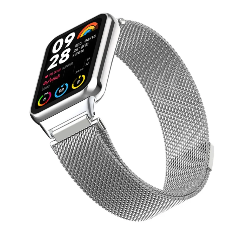 Xiaomi Smart Band 8 Pro Magnetic Band Stainless Steel Milanese Watch Strap with Connector