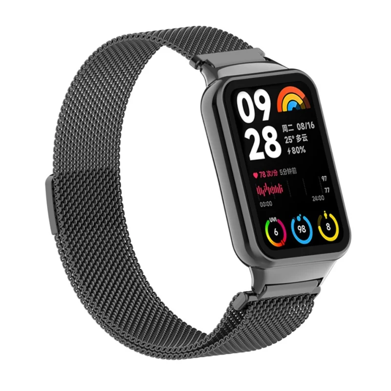 Xiaomi Smart Band 8 Pro Magnetic Band Stainless Steel Milanese Watch Strap with Connector