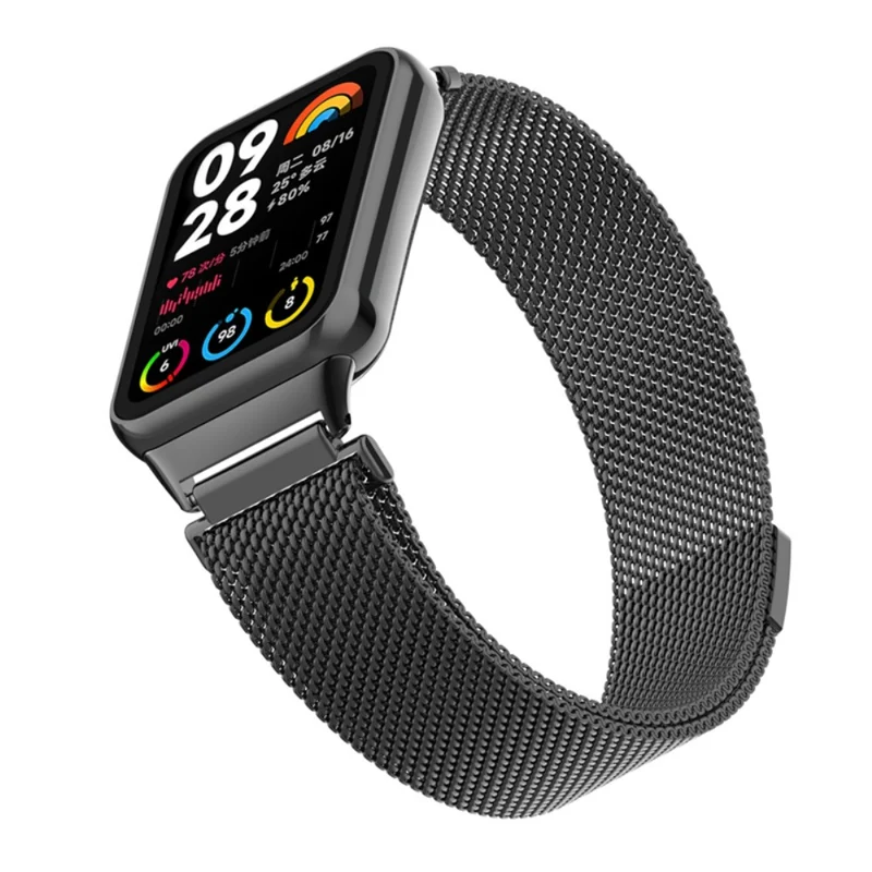 Xiaomi Smart Band 8 Pro Magnetic Band Stainless Steel Milanese Watch Strap with Connector