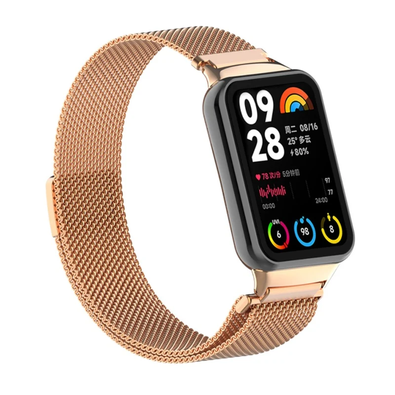 Xiaomi Smart Band 8 Pro Magnetic Band Stainless Steel Milanese Watch Strap with Connector