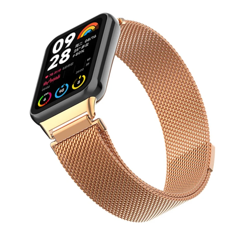 Xiaomi Smart Band 8 Pro Magnetic Band Stainless Steel Milanese Watch Strap with Connector