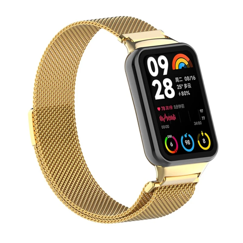 Xiaomi Smart Band 8 Pro Magnetic Band Stainless Steel Milanese Watch Strap with Connector