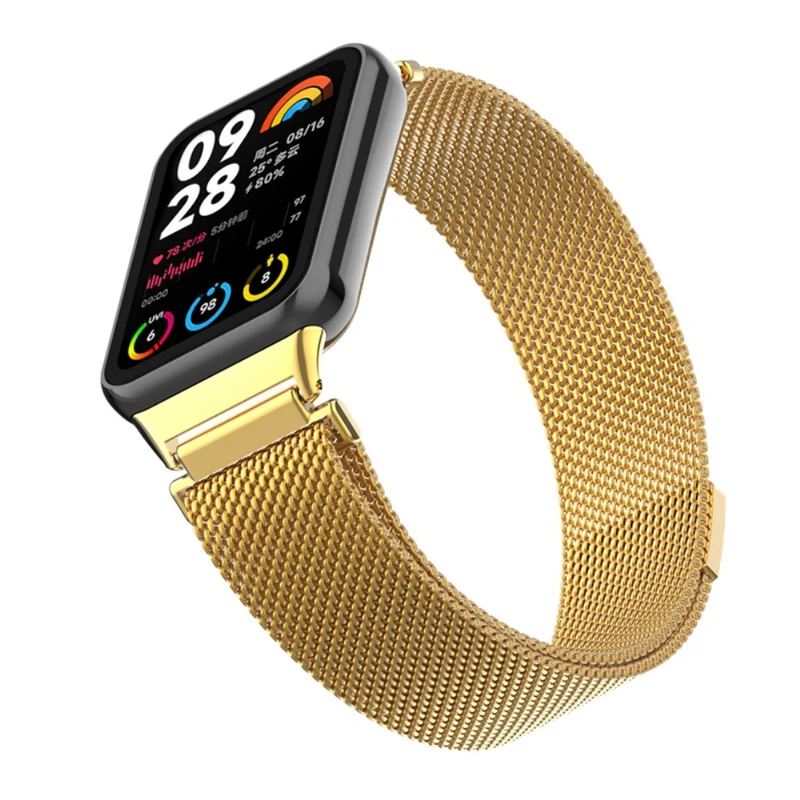 Xiaomi Smart Band 8 Pro Magnetic Band Stainless Steel Milanese Watch Strap with Connector