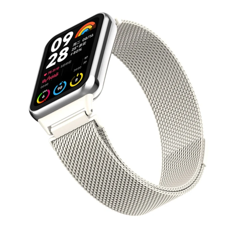 Xiaomi Smart Band 8 Pro Magnetic Band Stainless Steel Milanese Watch Strap with Connector