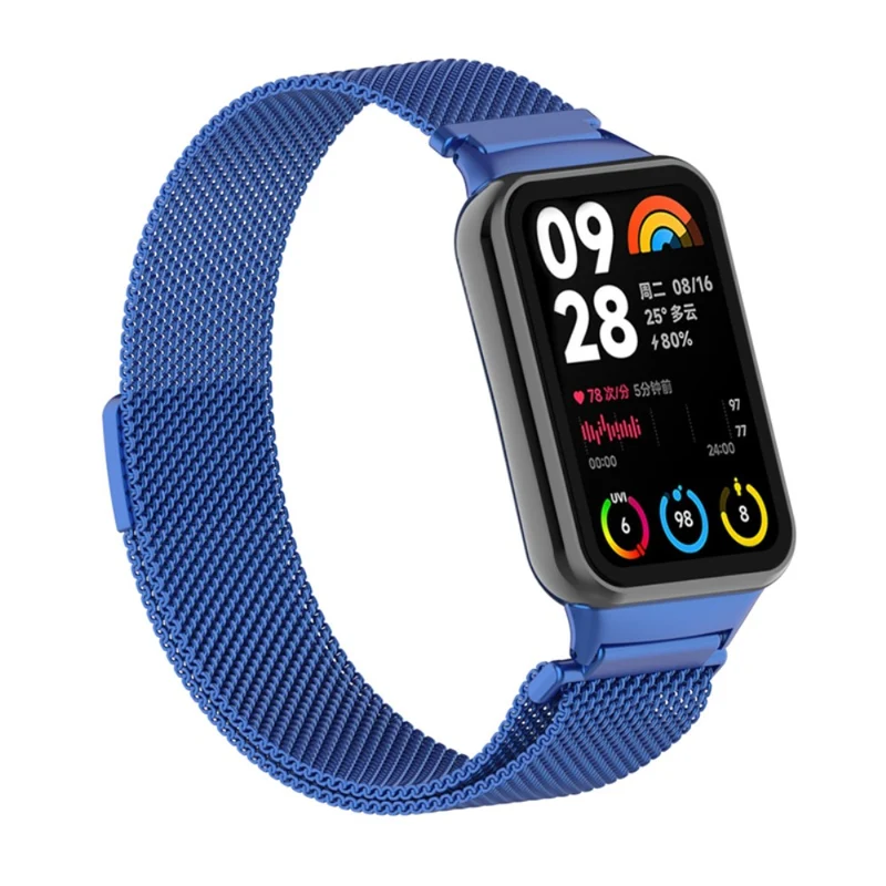 Xiaomi Smart Band 8 Pro Magnetic Band Stainless Steel Milanese Watch Strap with Connector