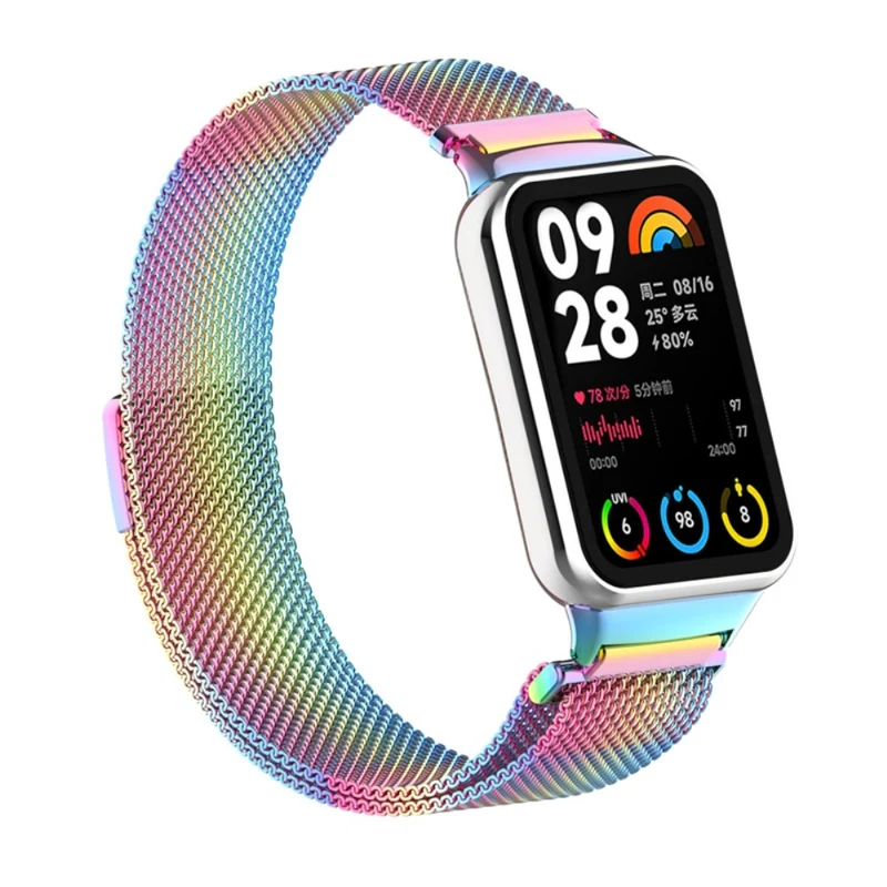 Xiaomi Smart Band 8 Pro Magnetic Band Stainless Steel Milanese Watch Strap with Connector