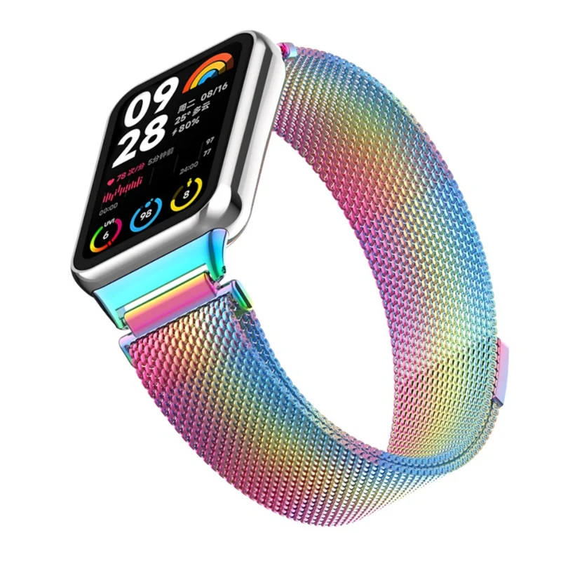 Xiaomi Smart Band 8 Pro Magnetic Band Stainless Steel Milanese Watch Strap with Connector