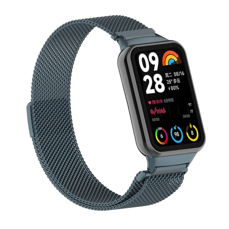 Xiaomi Smart Band 8 Pro Magnetic Band Stainless Steel Milanese Watch Strap with Connector