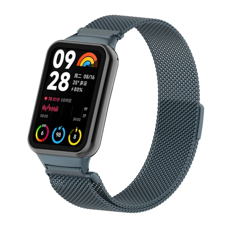 Xiaomi Smart Band 8 Pro Magnetic Band Stainless Steel Milanese Watch Strap with Connector