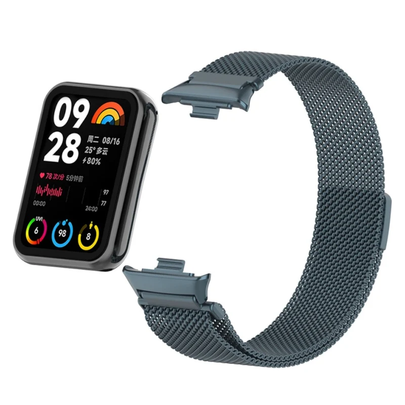 Xiaomi Smart Band 8 Pro Magnetic Band Stainless Steel Milanese Watch Strap with Connector