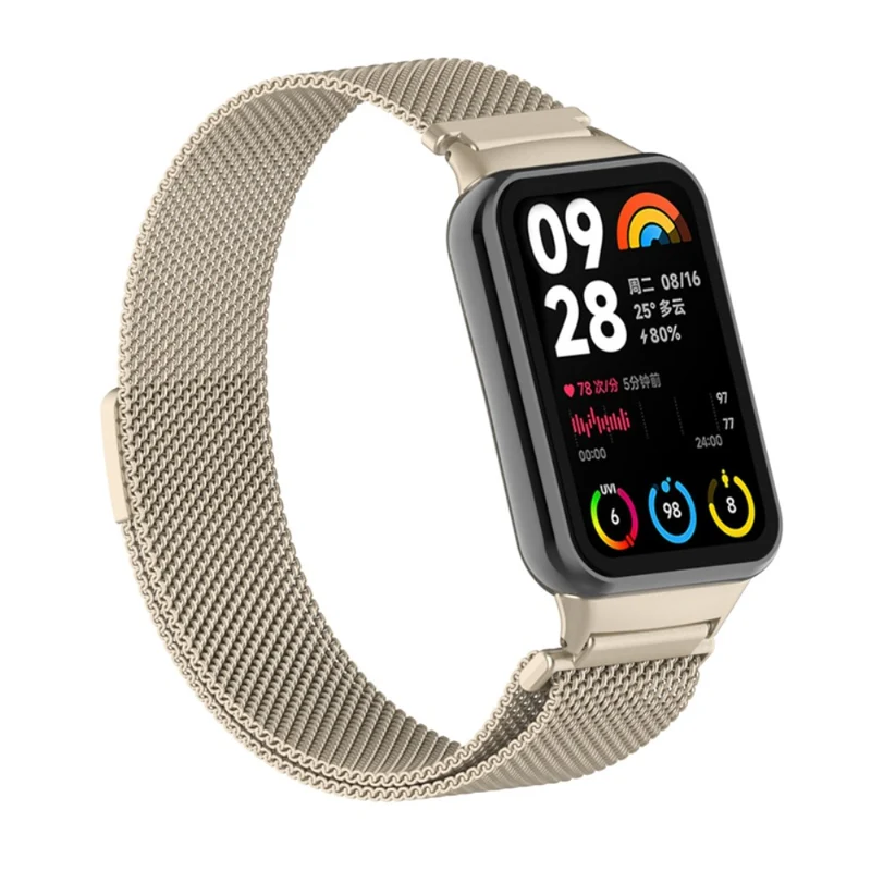 Xiaomi Smart Band 8 Pro Magnetic Band Stainless Steel Milanese Watch Strap with Connector