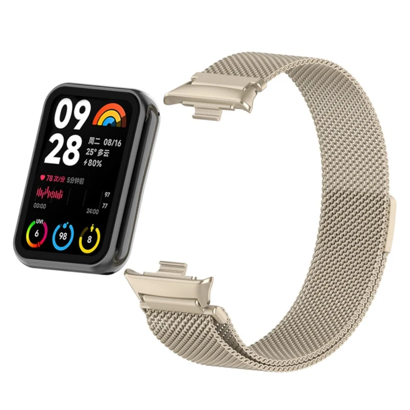 Xiaomi Smart Band 8 Pro Magnetic Band Stainless Steel Milanese Watch Strap with Connector