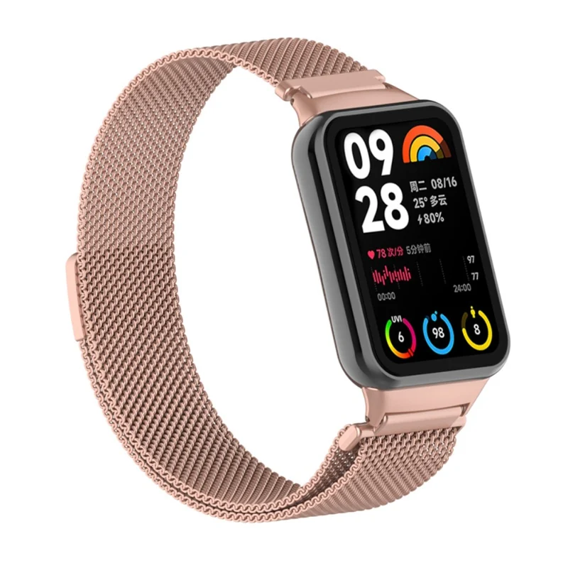 Xiaomi Smart Band 8 Pro Magnetic Band Stainless Steel Milanese Watch Strap with Connector